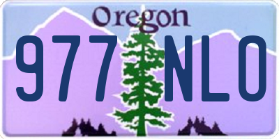 OR license plate 977NLO