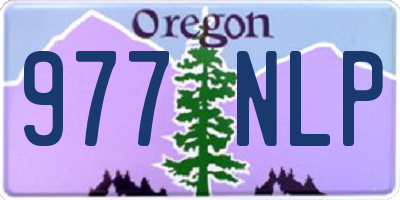 OR license plate 977NLP