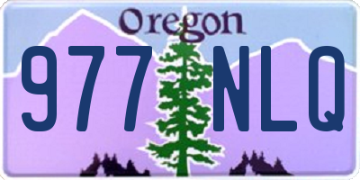 OR license plate 977NLQ