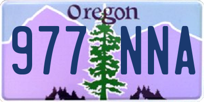 OR license plate 977NNA