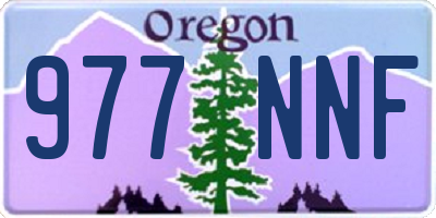 OR license plate 977NNF