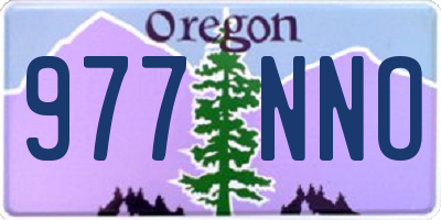 OR license plate 977NNO
