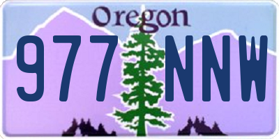 OR license plate 977NNW