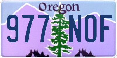 OR license plate 977NOF