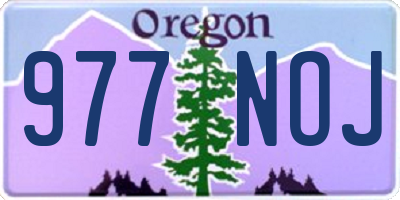 OR license plate 977NOJ
