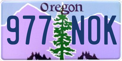 OR license plate 977NOK