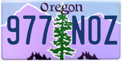 OR license plate 977NOZ