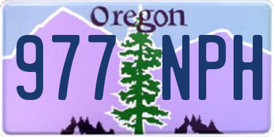 OR license plate 977NPH