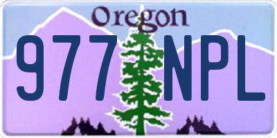 OR license plate 977NPL