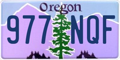 OR license plate 977NQF