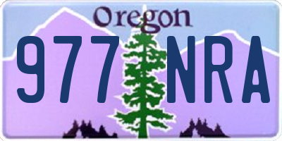 OR license plate 977NRA