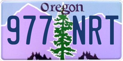 OR license plate 977NRT