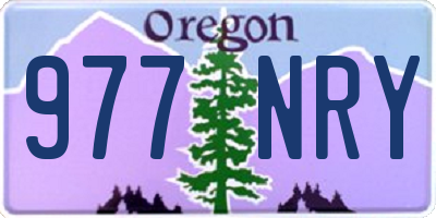 OR license plate 977NRY