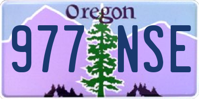 OR license plate 977NSE