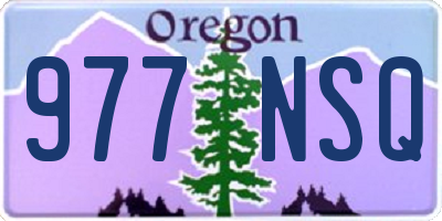 OR license plate 977NSQ