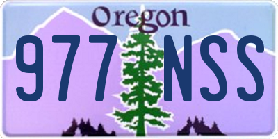 OR license plate 977NSS
