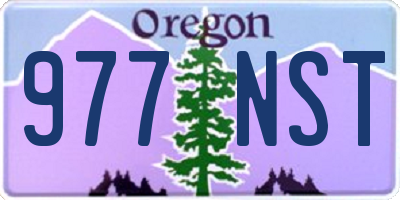 OR license plate 977NST