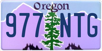 OR license plate 977NTG