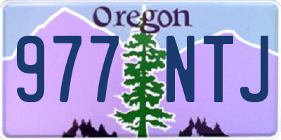 OR license plate 977NTJ