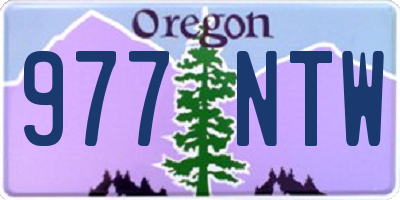 OR license plate 977NTW