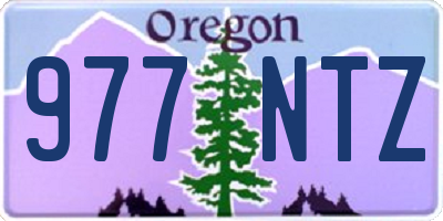 OR license plate 977NTZ