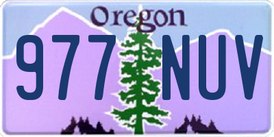 OR license plate 977NUV