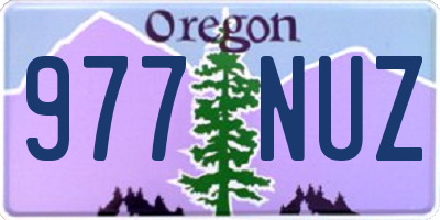 OR license plate 977NUZ