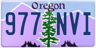 OR license plate 977NVI
