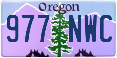 OR license plate 977NWC