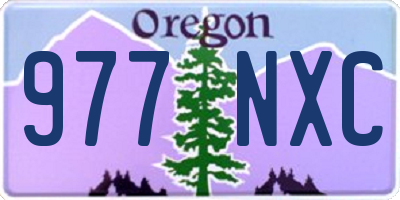 OR license plate 977NXC