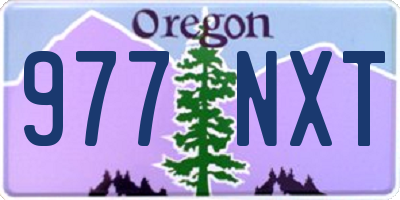 OR license plate 977NXT