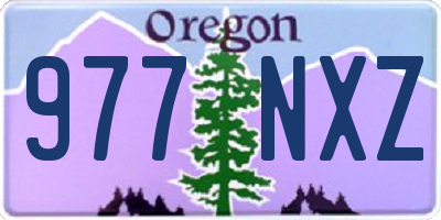 OR license plate 977NXZ