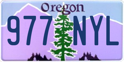 OR license plate 977NYL