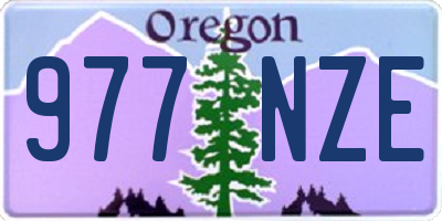 OR license plate 977NZE