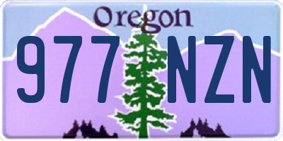 OR license plate 977NZN