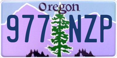 OR license plate 977NZP