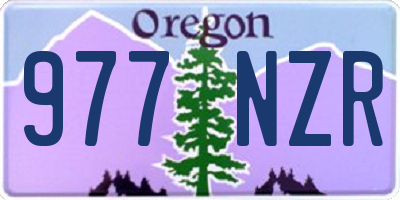 OR license plate 977NZR
