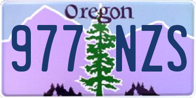 OR license plate 977NZS