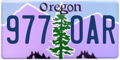 OR license plate 977OAR