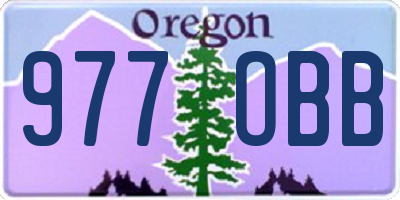 OR license plate 977OBB