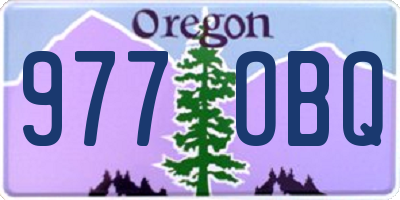 OR license plate 977OBQ