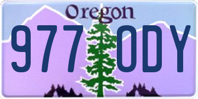OR license plate 977ODY