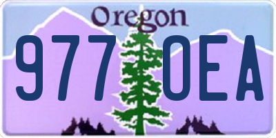 OR license plate 977OEA