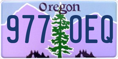 OR license plate 977OEQ