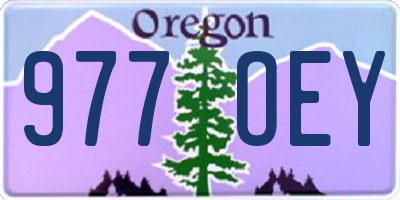 OR license plate 977OEY