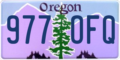 OR license plate 977OFQ