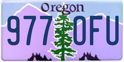 OR license plate 977OFU