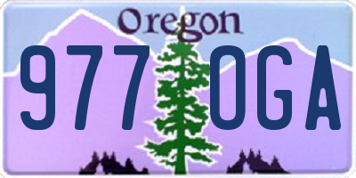 OR license plate 977OGA