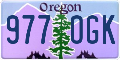 OR license plate 977OGK