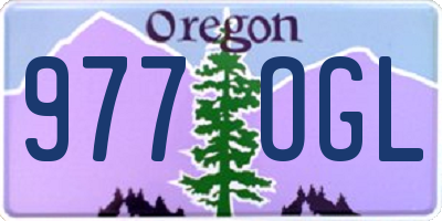 OR license plate 977OGL